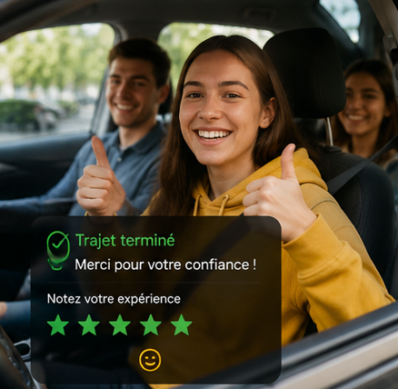 Des utilisateurs satisfaits, des trajets réussis